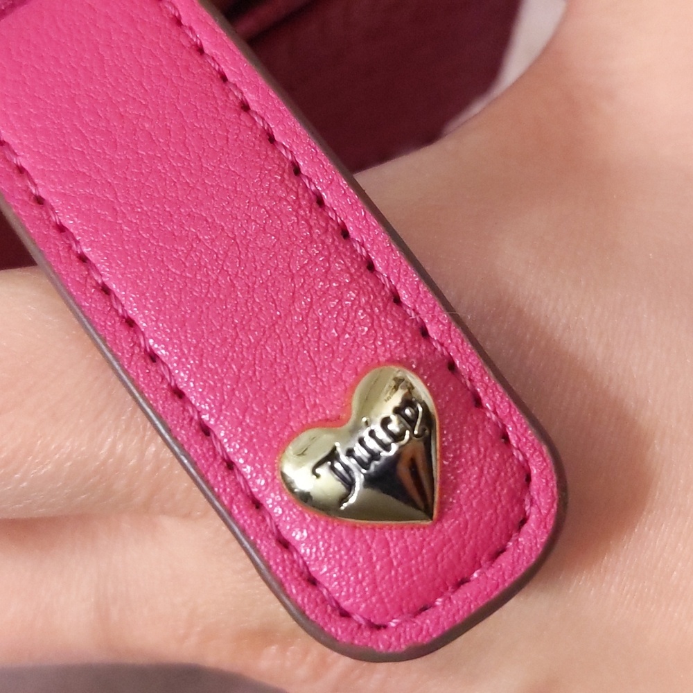 Juicy Couture Embossed Pink Wallet New - Picture 5 of 6